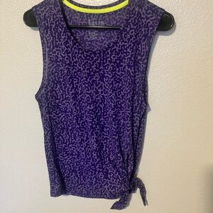Nike Purple Side Tie Tank Top